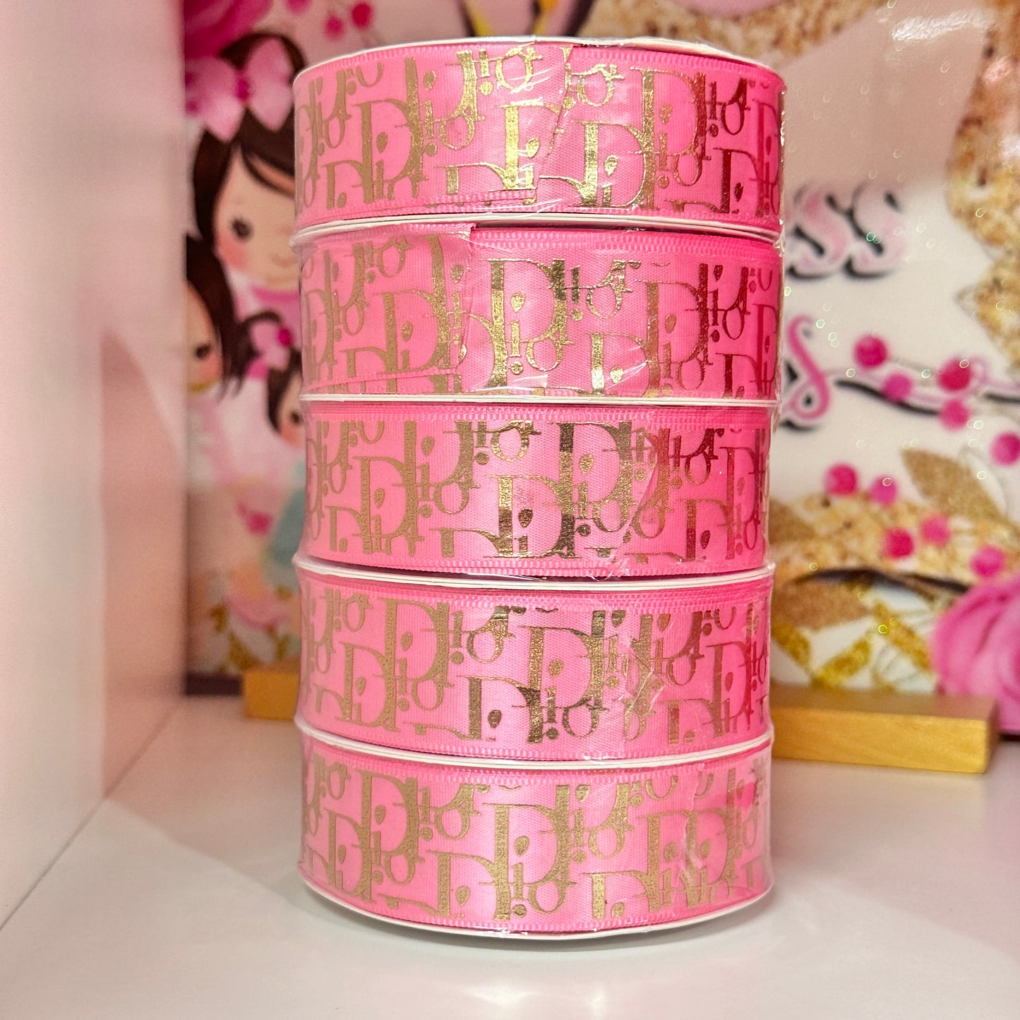 Di*r Luxury Ribbon 7/8 Satin Ribbon