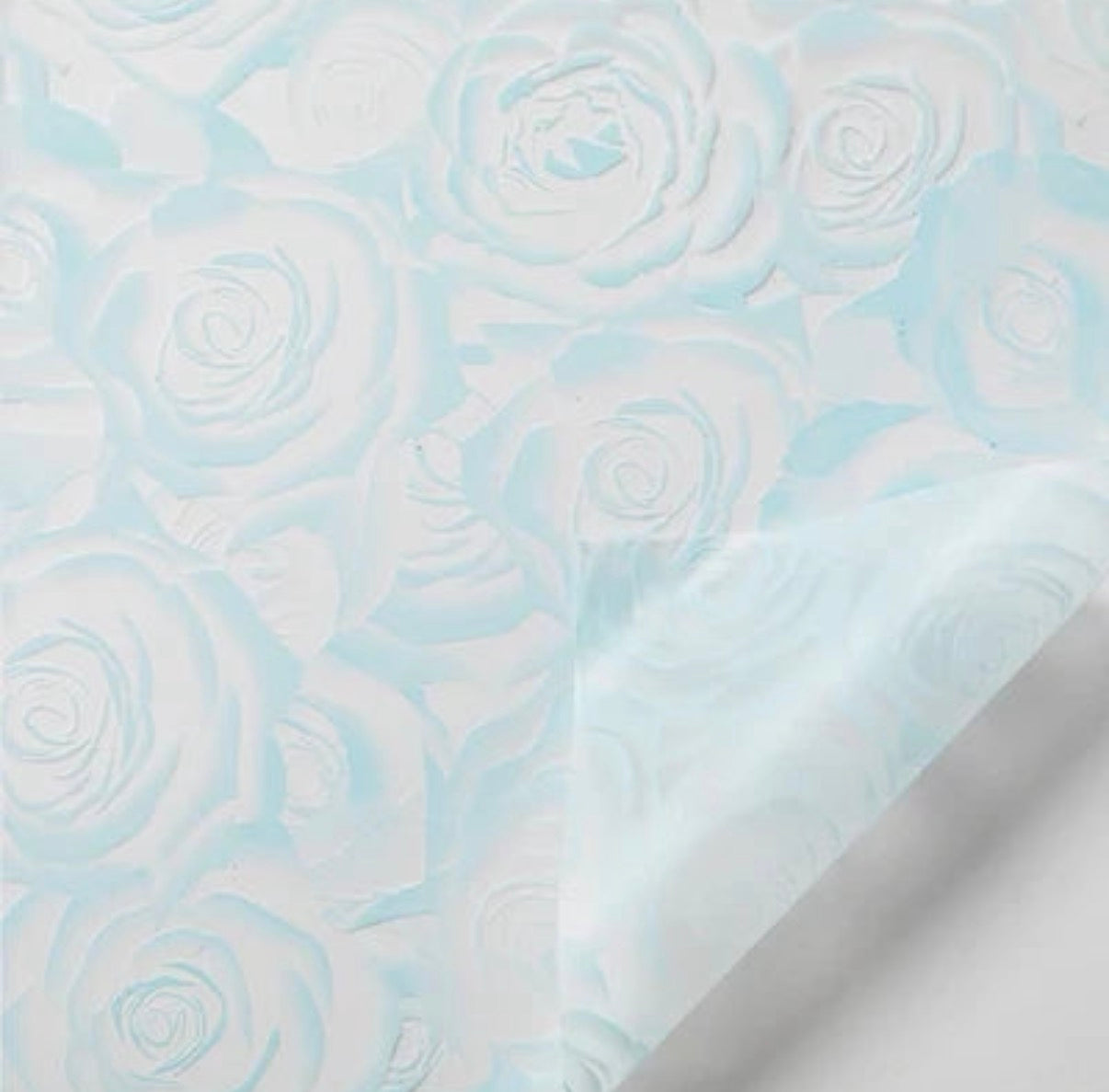 Sky Blue Floral Wrap