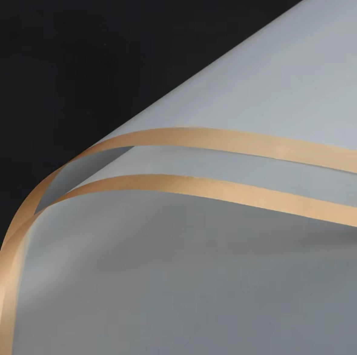 *SALE* Korean Wrapping Paper with Gold Line