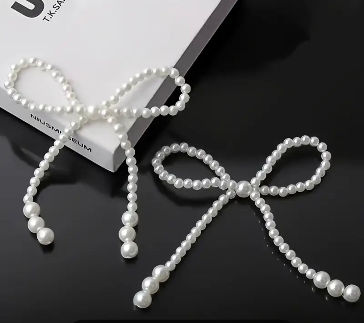 Coquette Pearls with Bows (6pcs)
