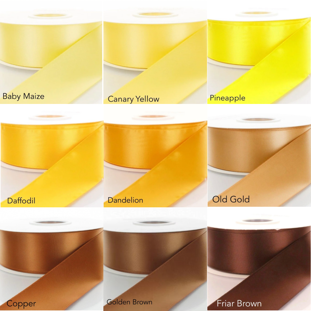 *SALE* Satin Ribbon 1.5” 50 yards per roll Single Face