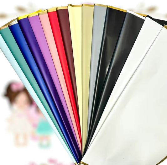 *SALE* Korean Wrapping Paper with Gold Line