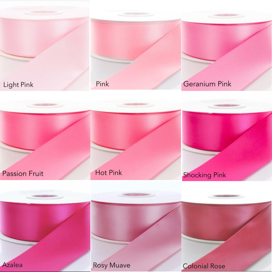 *SALE* Satin Ribbon 1.5” 50 yards per roll Single Face