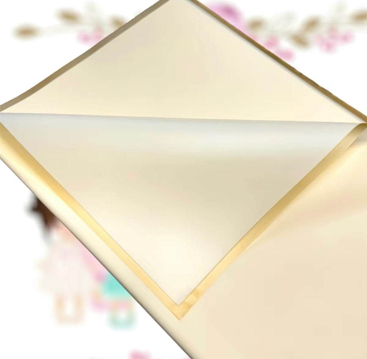 *SALE* Korean Wrapping Paper with Gold Line