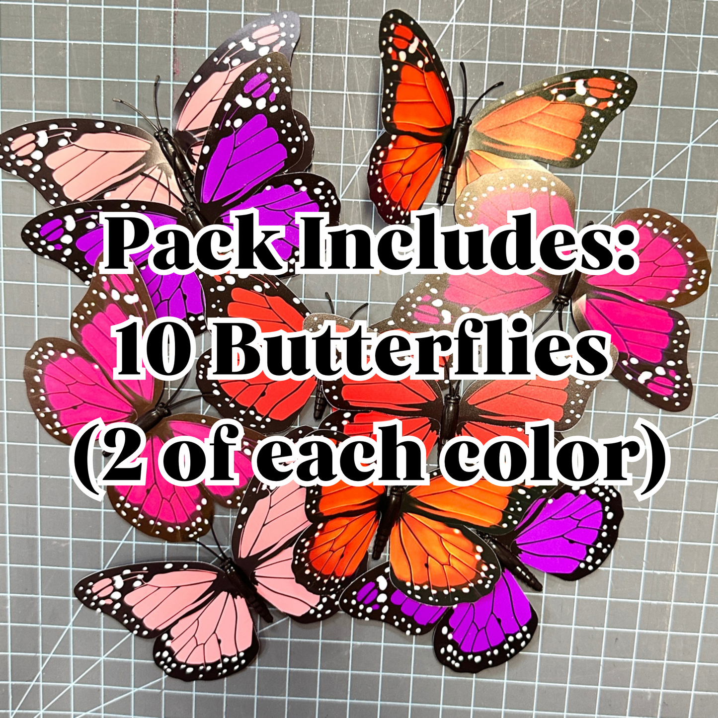 *SALE* 10 pcs Monarch Butterfly for Decor 1 Size