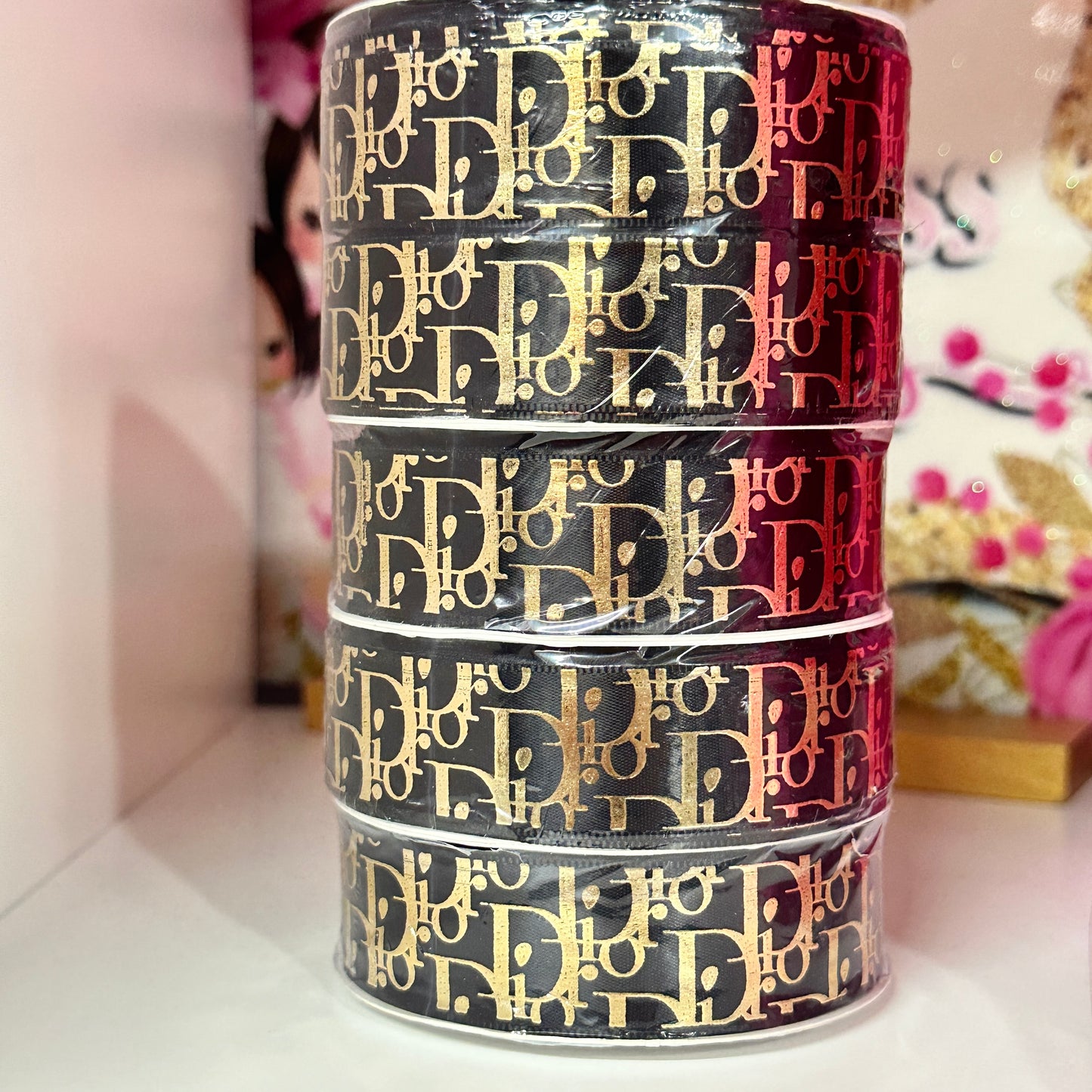 Di*r Luxury Ribbon 7/8 Satin Ribbon
