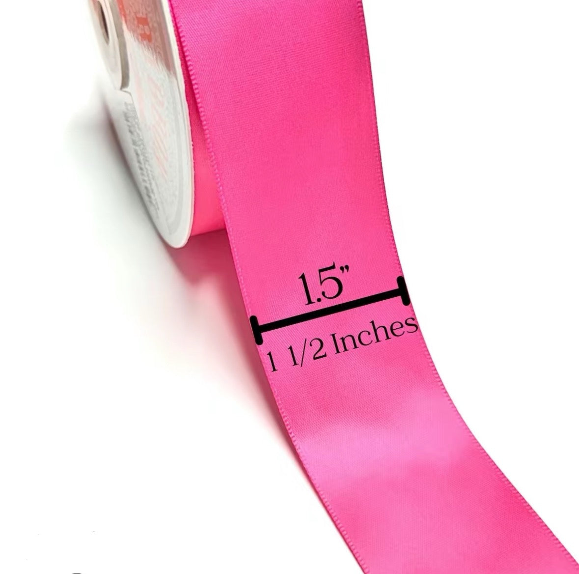 Satin Ribbon Double Face 100 yards 1.5”