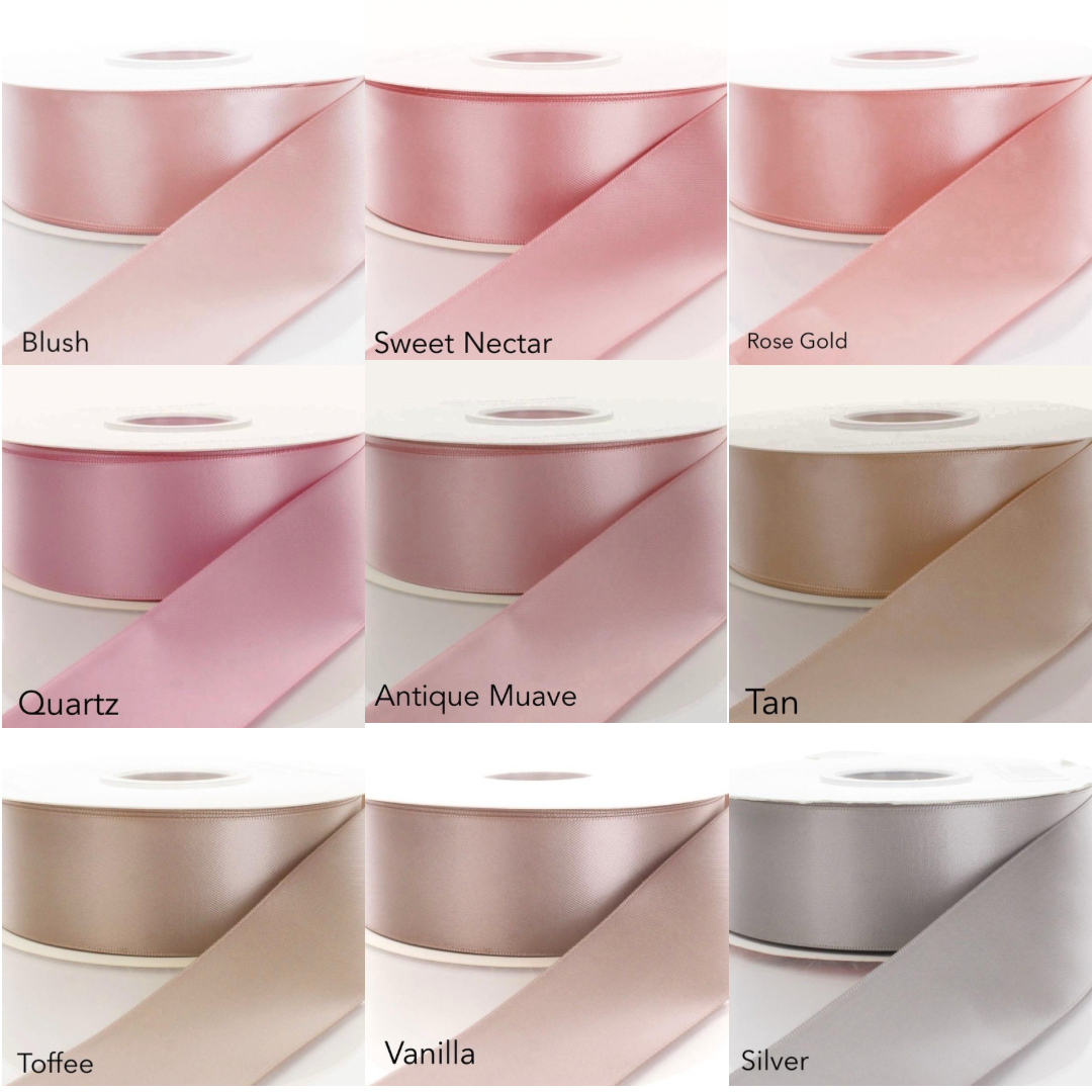 *SALE* Satin Ribbon 1.5” 50 yards per roll Single Face
