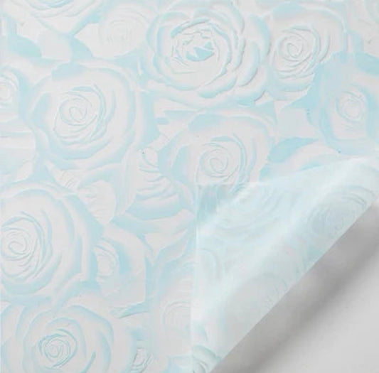 Sky Blue Floral Wrap